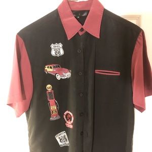 Route 66 men’s short sleeve shirt. Size Medium